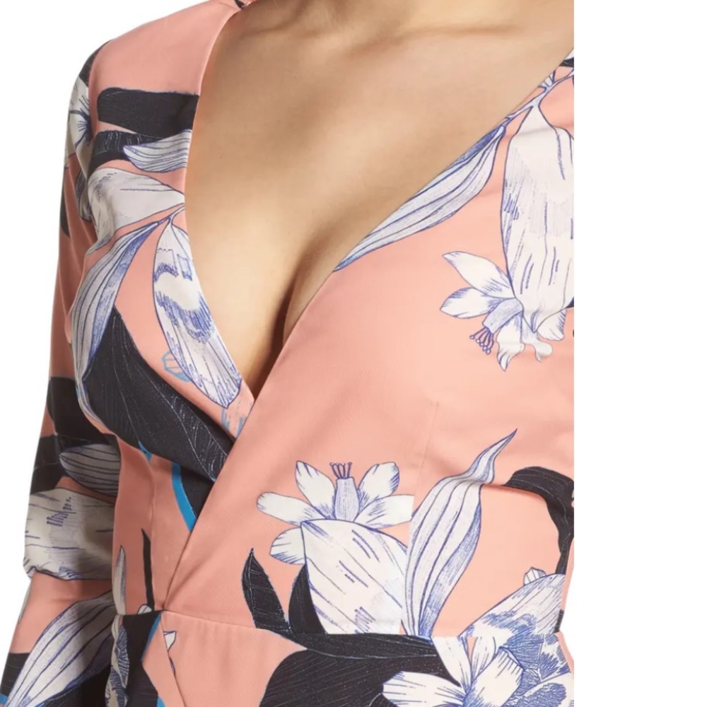 Cooper st dreamy vines peach mini dress size 4 - Picture 12 of 13